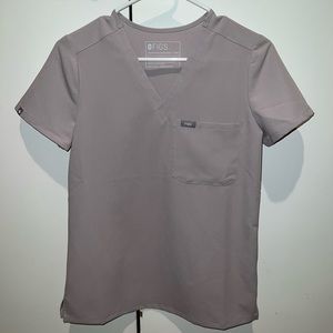 FIGS Slate Gray Catarina Scrub Top XXS